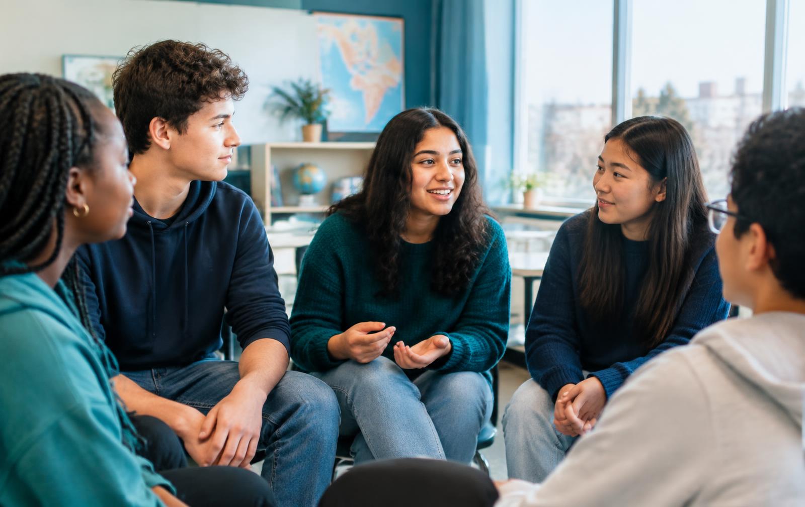 Students together in a classroom, the community Freedom 279 education aims to reach